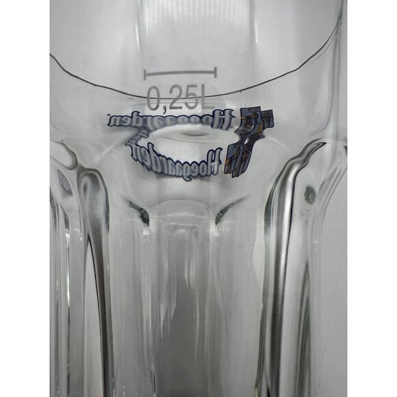 Hoegaarden 0.25L Beer Glass Clear Hexagonal Design Belgium Brewery 5" Pint - Picture 6 of 6